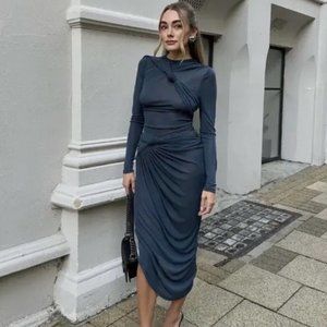 Zara Blue Midi Dress